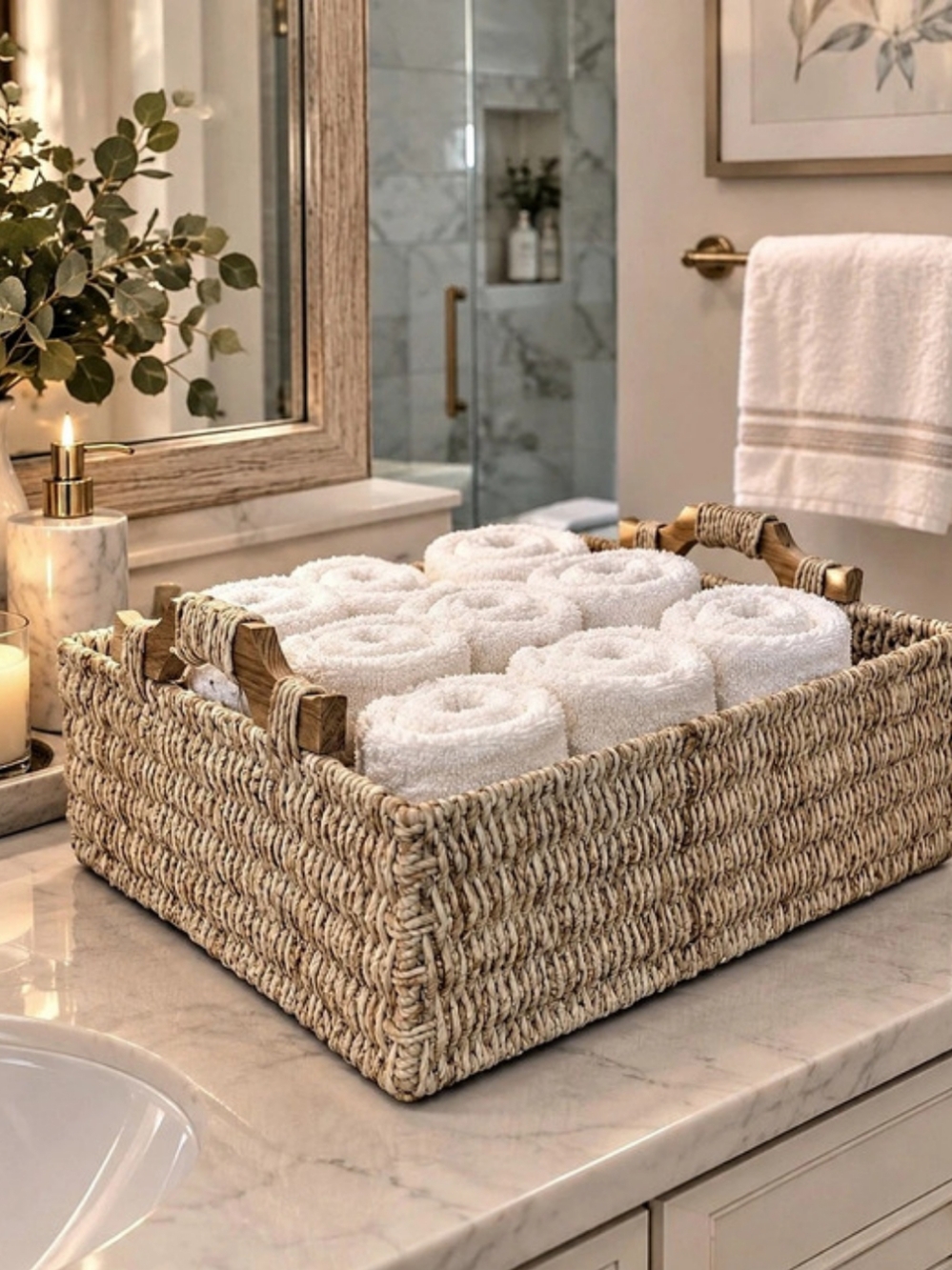 Woven Bathroom Basket